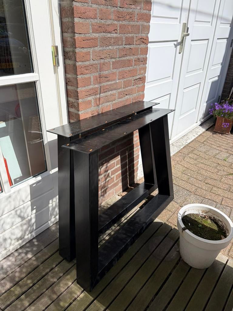 Metalen tafelpoot, Huis en Inrichting, Tafelonderdelen, Ophalen, Tafelpoot, Minder dan 50 cm, 50 tot 100 cm