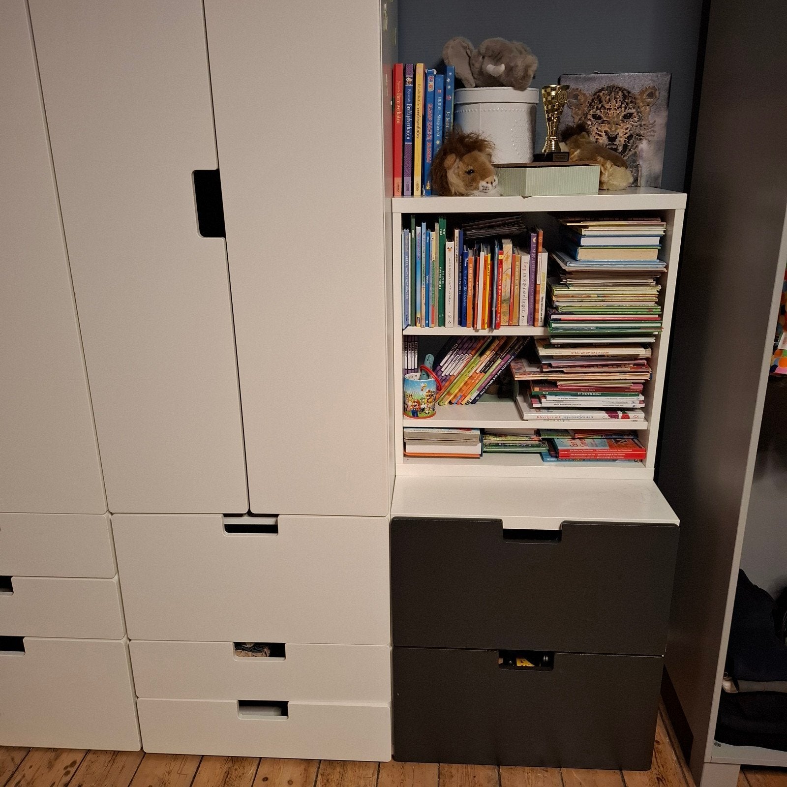 IKEA STUVA / SMÅSTAD Boekenkast met lades, Ophalen, Kunststof, Gebruikt, 50 tot 100 cm