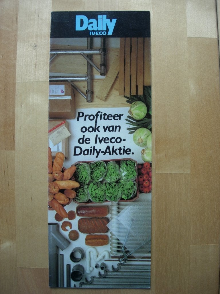 Iveco Daily Brochure ca 1982, Iveco, Ophalen of Verzenden, Zo goed als nieuw, Overige merken