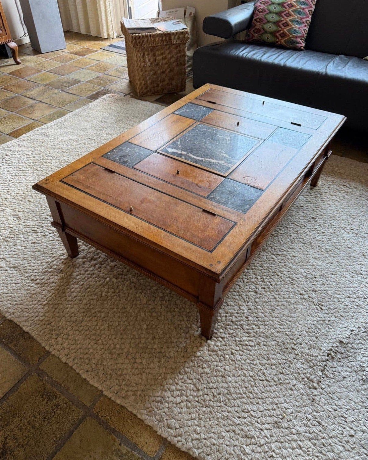 Salon tafel met veel mogelijkheden, Gebruikt, 100 tot 150 cm, 50 tot 100 cm, Ophalen of Verzenden