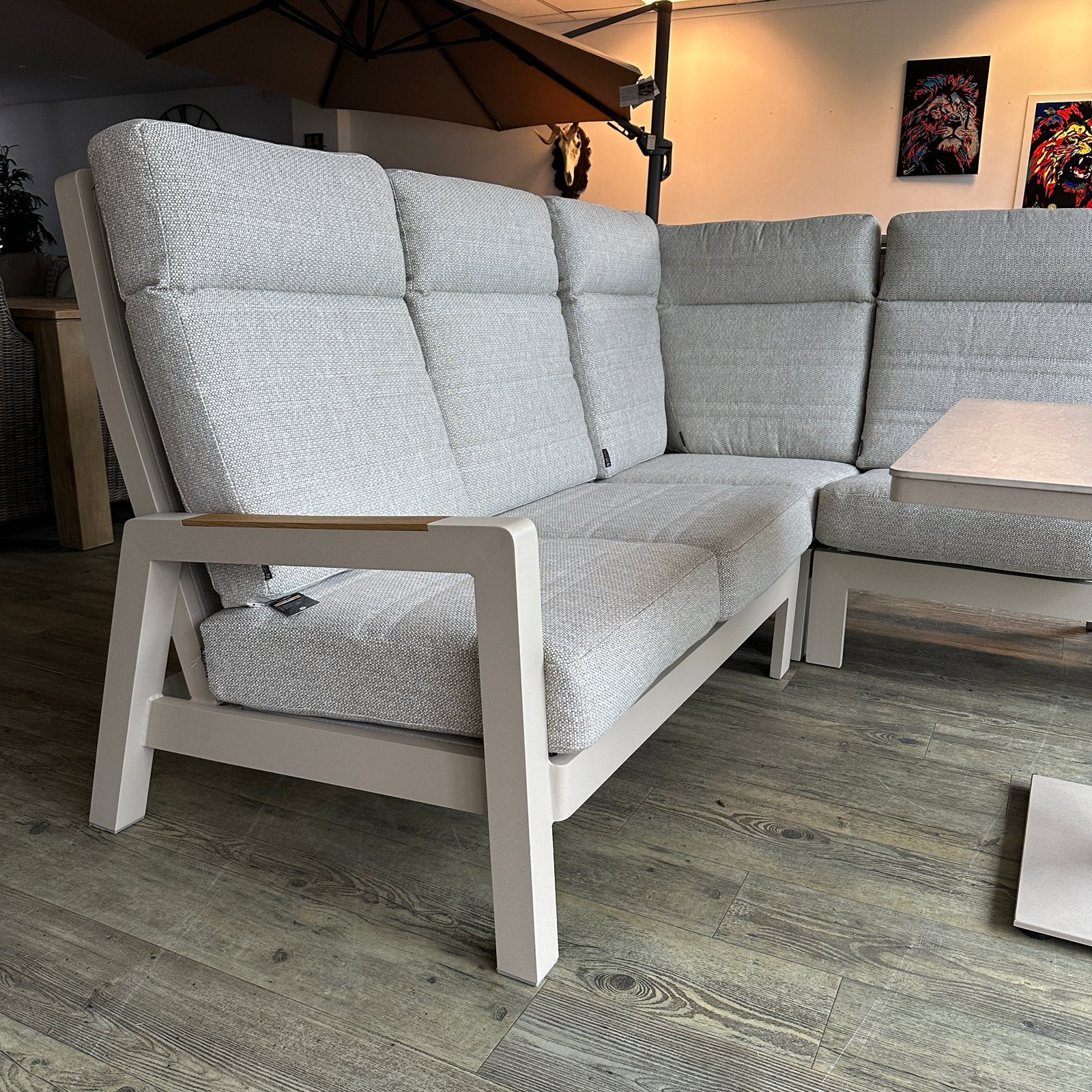 LIFE Luxe Hoek Loungeset / Tuinset – Verstelbare Tafel!, Zenq, ., Aluminium, Ophalen of Verzenden