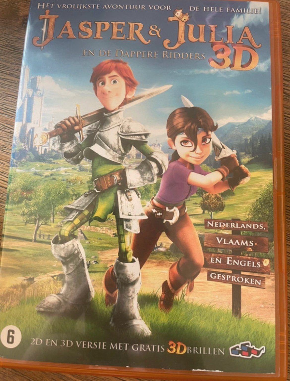 Jasper & Julia en de Dappere Ridders 3D DVD (Nieuw), Avontuur, Gebruikt, Ophalen of Verzenden, Vanaf 6 jaar
