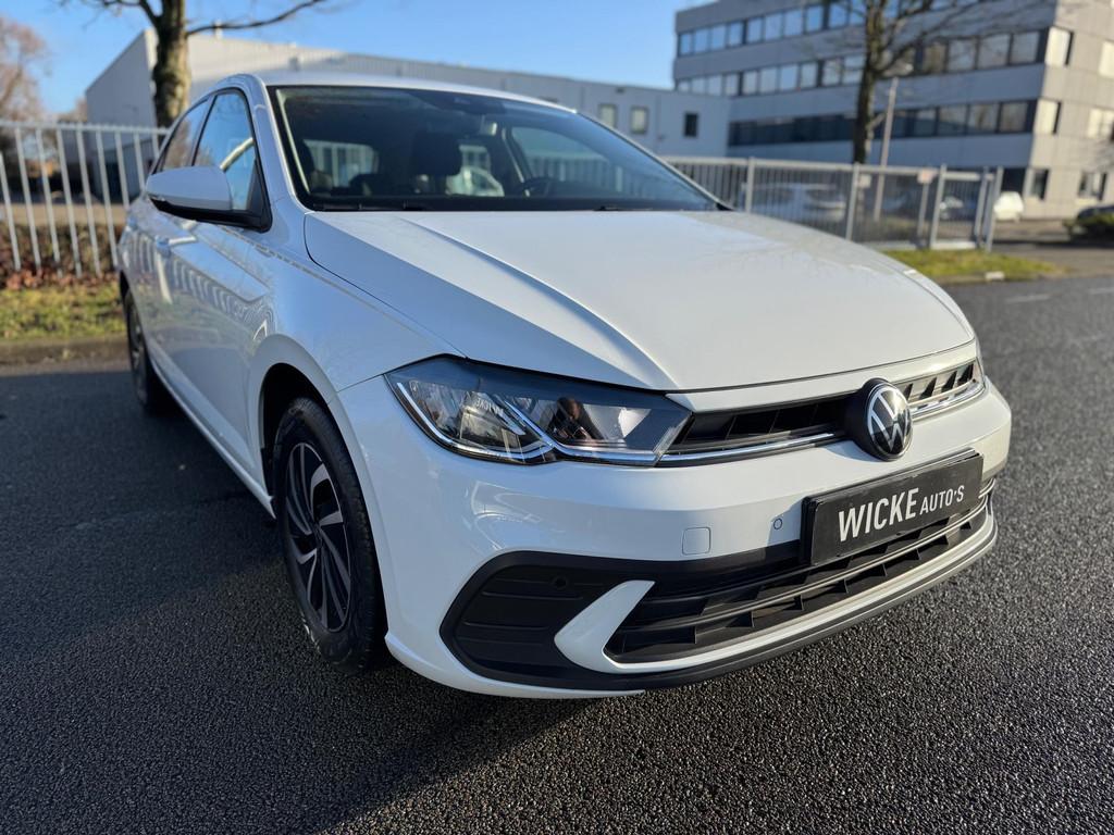 Volkswagen POLO 1.0 TSI Life Business DSG Navigatie APPLE Ca, Auto's, Stof, Gebruikt, 95 pk, Wit