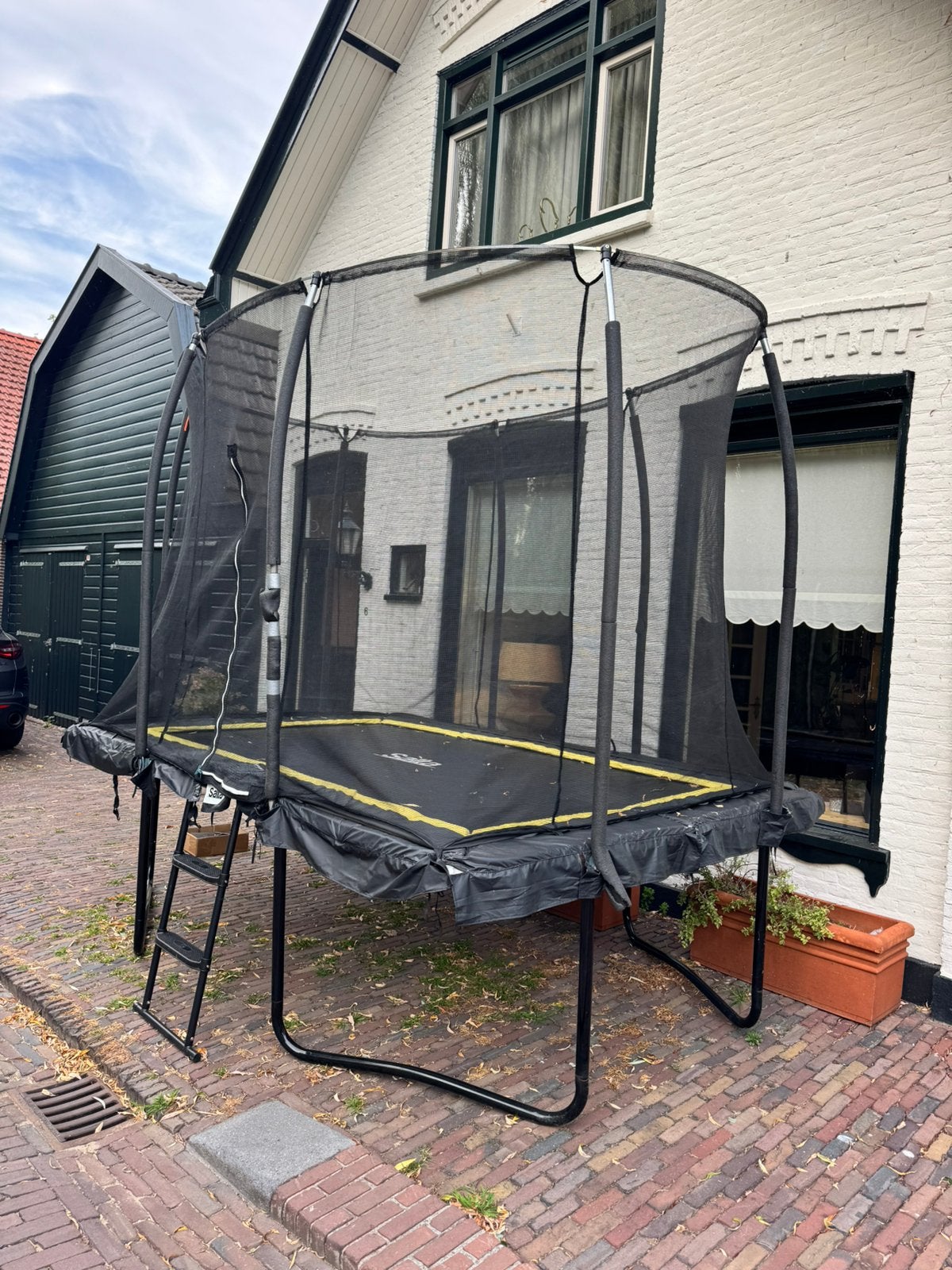 Salta Trampoline Comfort 305 x 214 cm met Veiligheidsnet, Kinderen en Baby's, Speelgoed | Buiten | Trampolines, Ophalen, Zo goed als nieuw