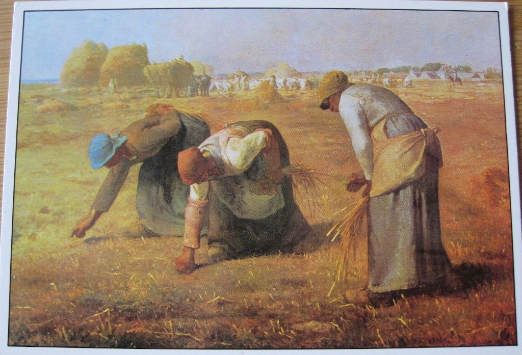 Jean-François Millet - de arenlezeressen - 1857, Ophalen of Verzenden, 1980 tot heden, Ongelopen, Overige thema's