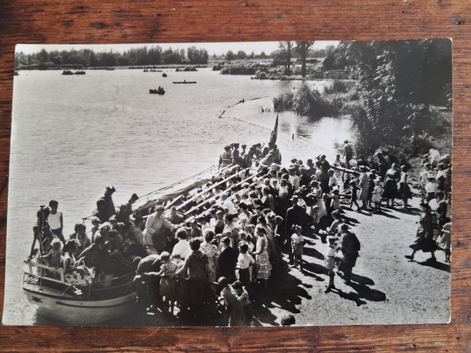 Plaswijckpark Rotterdam N. met rondvaartboot, Ophalen of Verzenden, 1940 tot 1960, Zuid-Holland