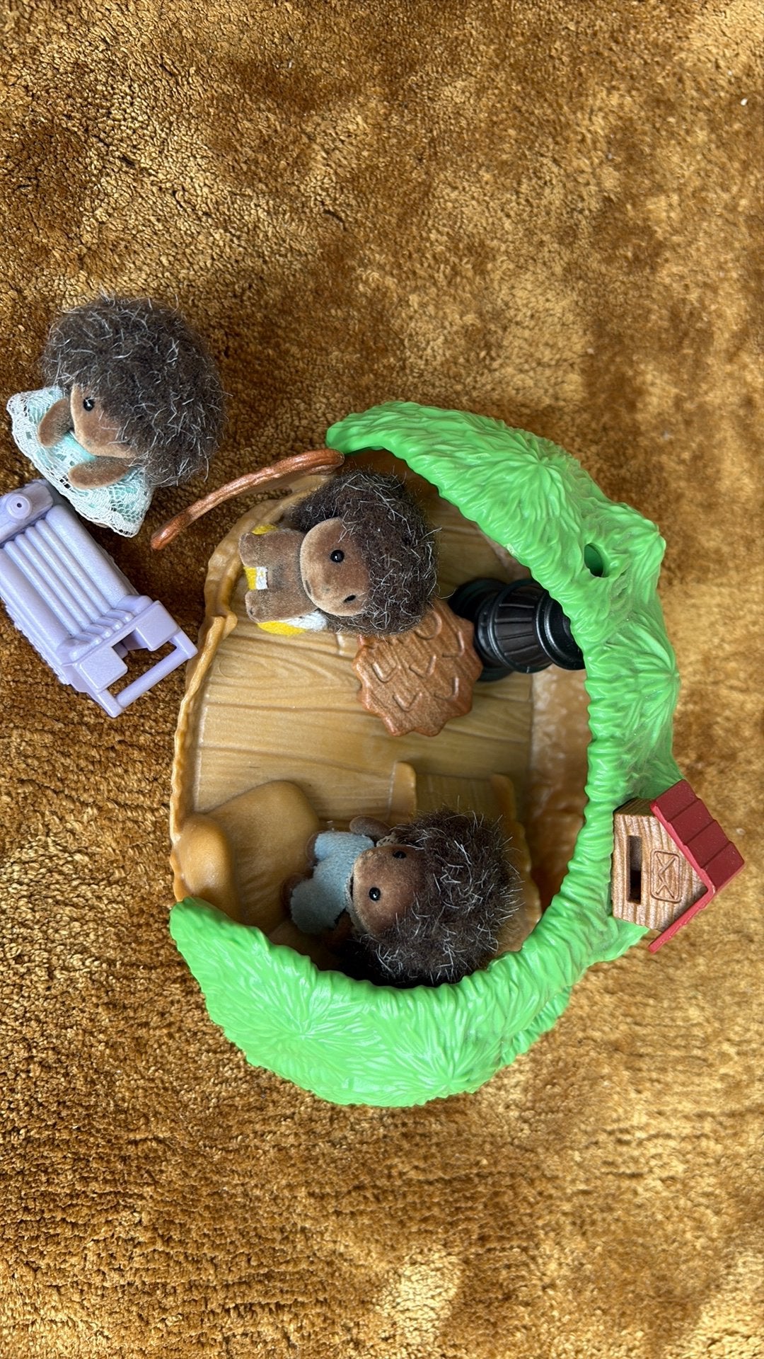 Sylvanian Families Egel Familie met Boomhut Speelset, Kinderen en Baby's, Speelgoed | Overig, Ophalen of Verzenden, Gebruikt, Jongen of Meisje