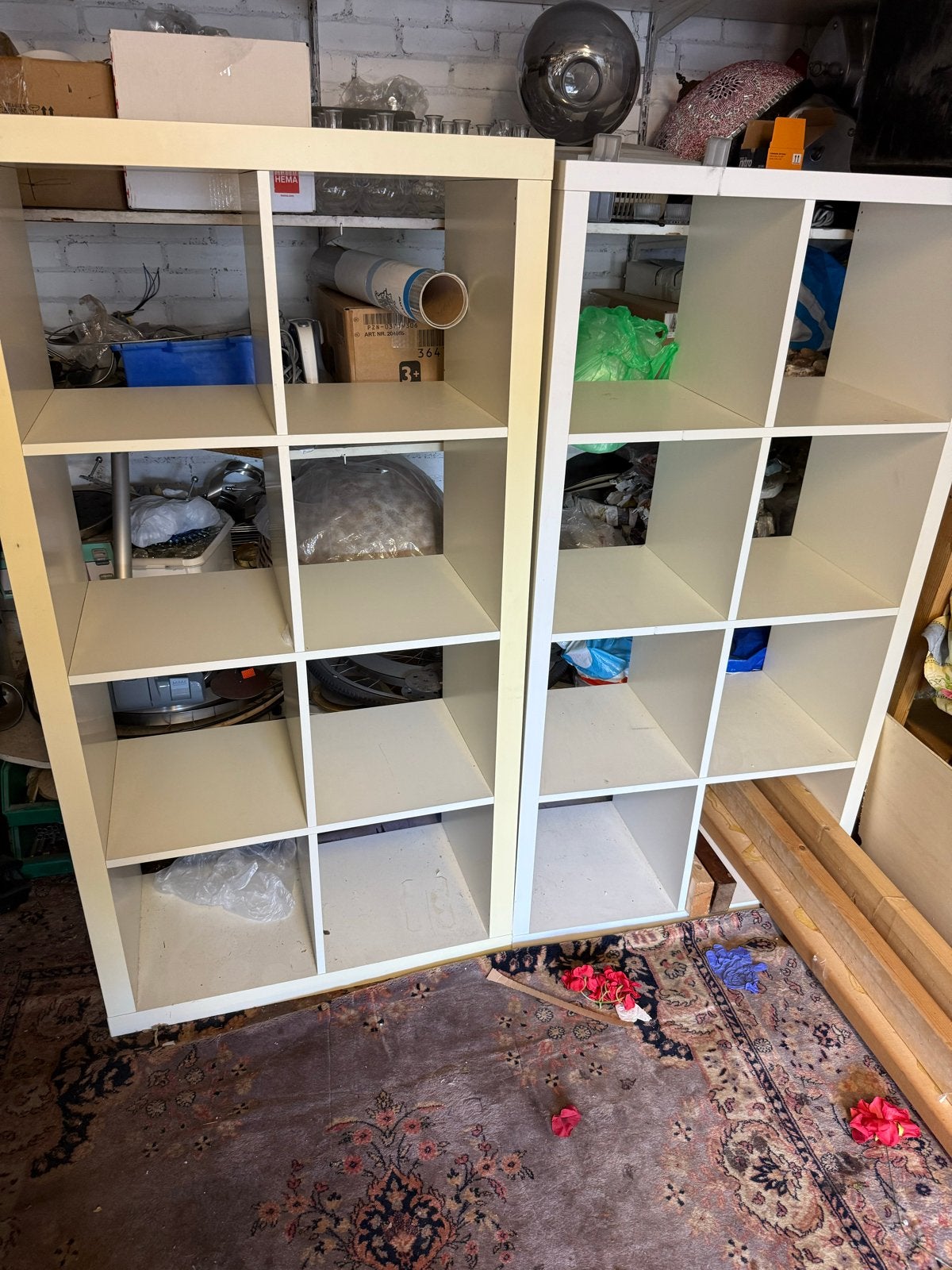 Witte boekenkast / vakkenkast, Huis en Inrichting, Ophalen, Gebruikt