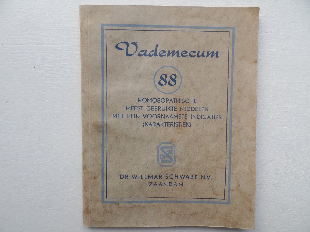 Vademecum Homoeopathie, Ophalen of Verzenden, Gebruikt