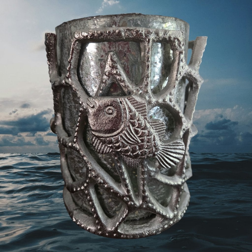 Nieuw, HURRICANE sfeerlicht raw-metal met glas €39,95 nu €20, Windlicht, Colmore, Ophalen of Verzenden, Info@colmore.nl