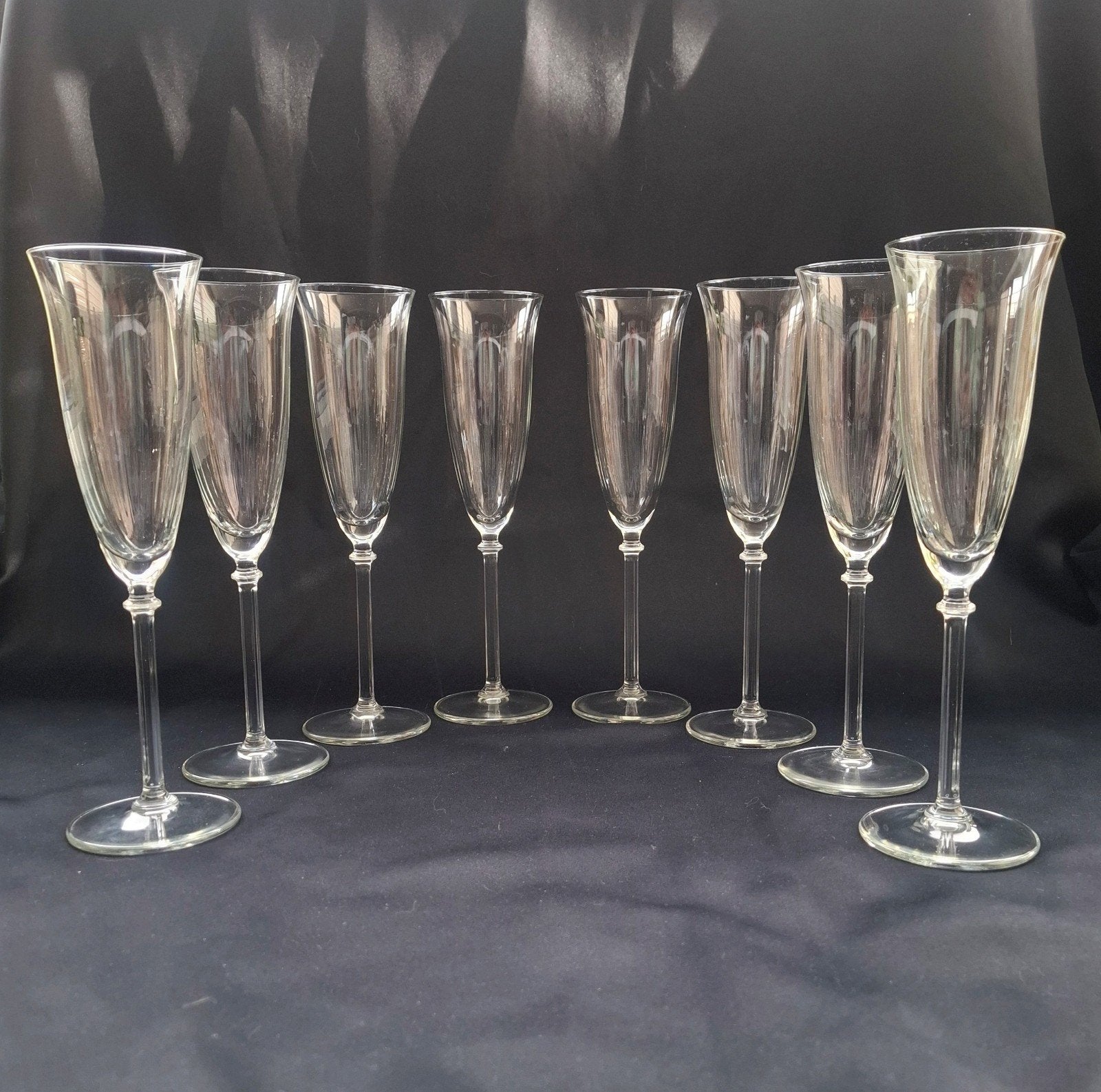 Set zeldzame Royal Leerdam Cecilia Champagneflutes, Ophalen of Verzenden, Glas, Overige stijlen, Overige typen