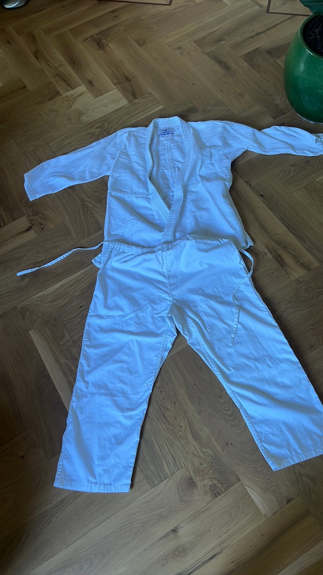 Mizuno judopak maat 180 vm, Judo, Vechtsportpak, Maat L, Ophalen of Verzenden