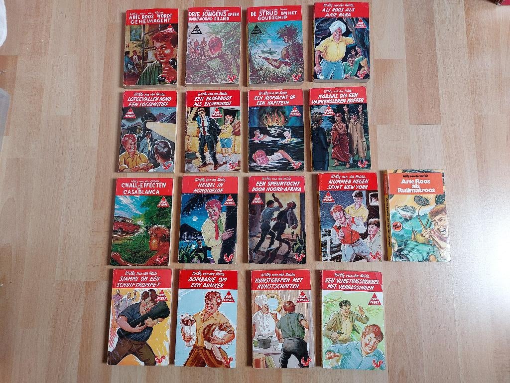 17 Jeugdboeken: Bob Evers, Ophalen of Verzenden, Gelezen, Willy van der Heide, Fictie