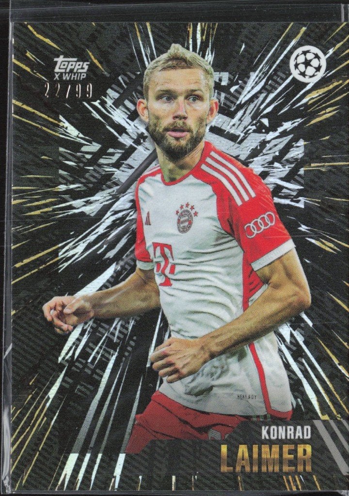 Konrad Laimer /99 Topps x WHIP Bayern München, Ophalen of Verzenden, Zo goed als nieuw, Plaatje
