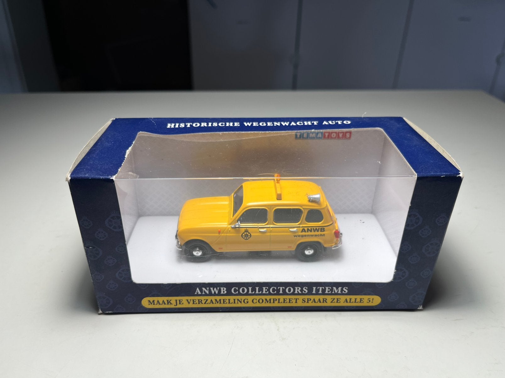 Tema Toys - Renault 4 ANWB - Schaal 1:43, Hobby en Vrije tijd, Modelauto's | 1:43, Verzenden, Zo goed als nieuw, Auto, Overige merken