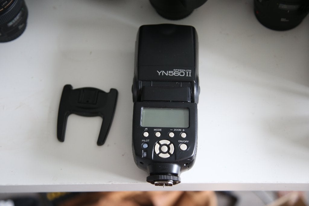 yongnuo YN560II flitser canon, Audio, Tv en Foto, Fotografie | Flitsers, Ophalen of Verzenden, Zo goed als nieuw, Canon