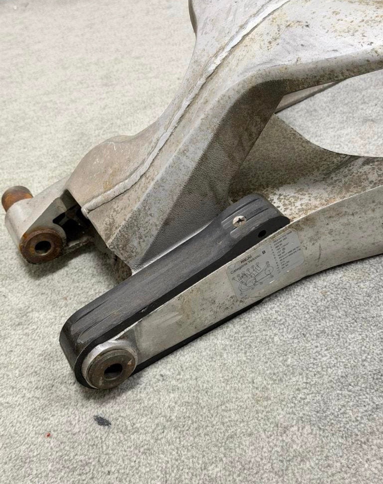 Rieju RS3 125 Achterbrug Swingarm Origineel Aluminium, Ophalen of Verzenden, Zo goed als nieuw, H, H