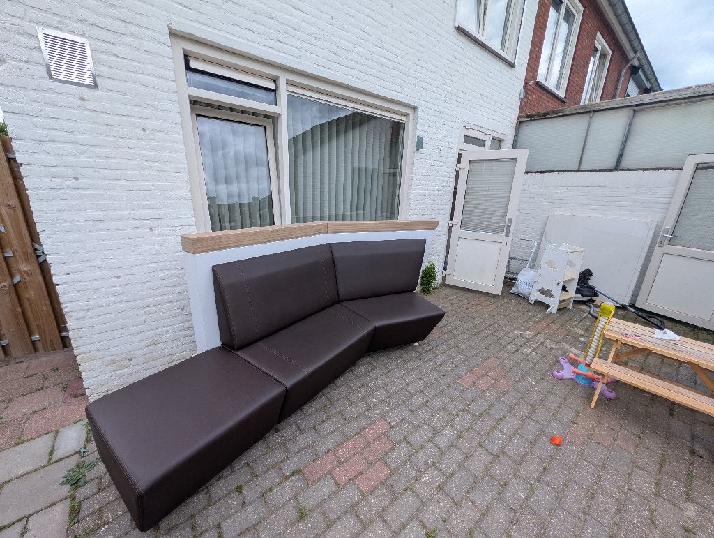 NETTE Luxe Bankstel MOET ZO SNEL MOGELIJK WEG, Ophalen, Hoekbank, Zo goed als nieuw, Vierpersoons of meer