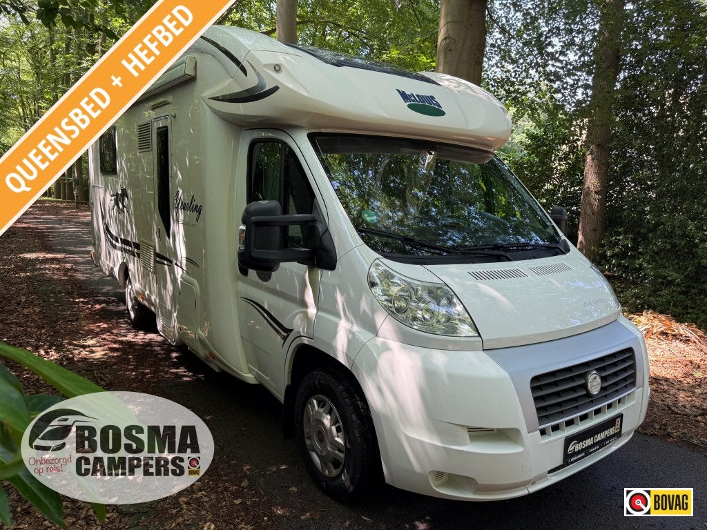 McLouis Yearling 80 G Queensbed Hefbed Airco Euro 5 2014, Caravans en Kamperen, Campers, Ringverwarming, Fiat, Airbags, Bedrijf