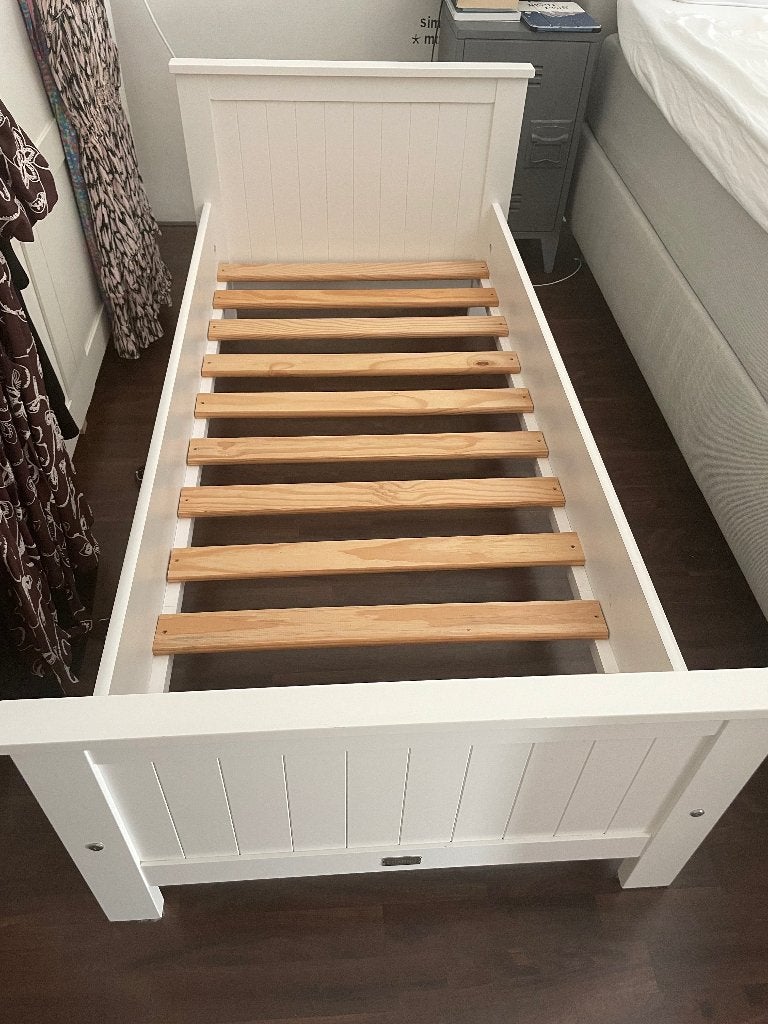 Peuterbed, Ophalen, Gebruikt, 140 tot 160 cm, 70 tot 85 cm