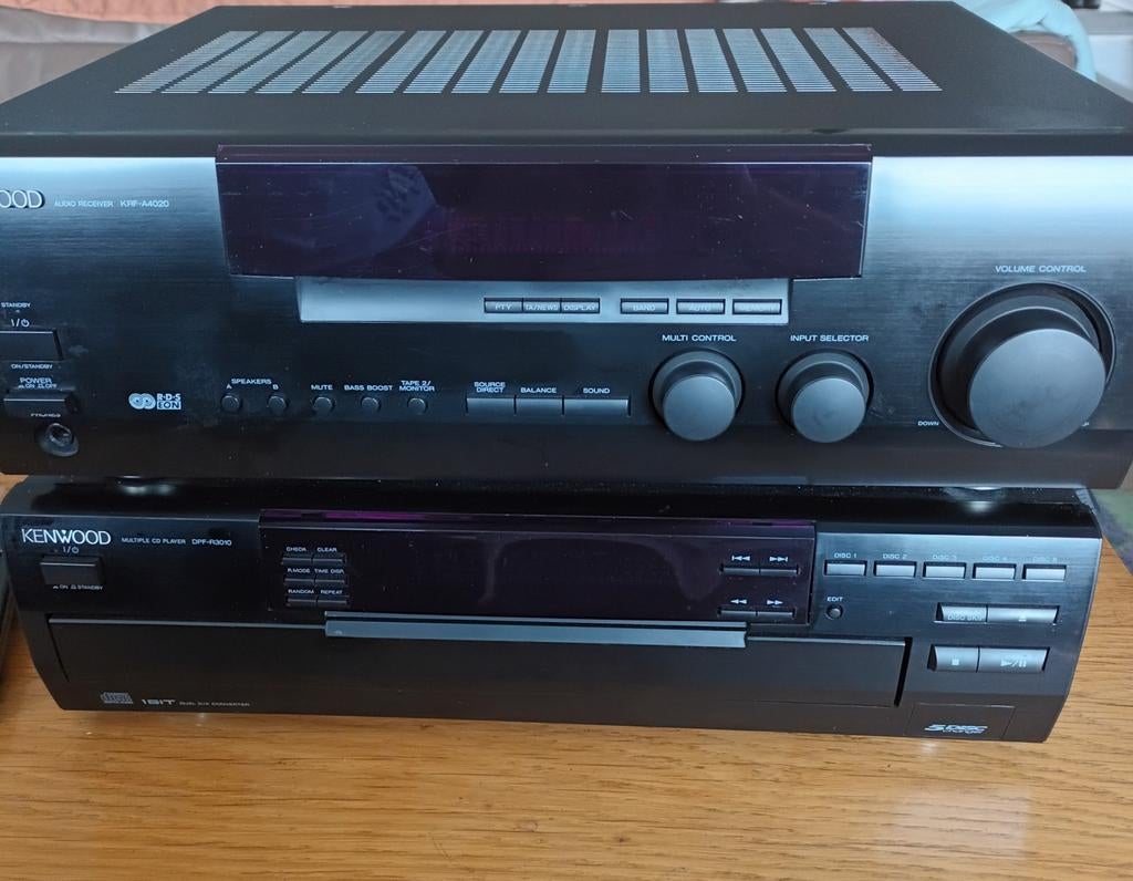 Kenwood Audio Receiver KRF-A4020 en CD-speler DPF-R5010, Losse componenten, Zo goed als nieuw, Cd-speler, Ophalen