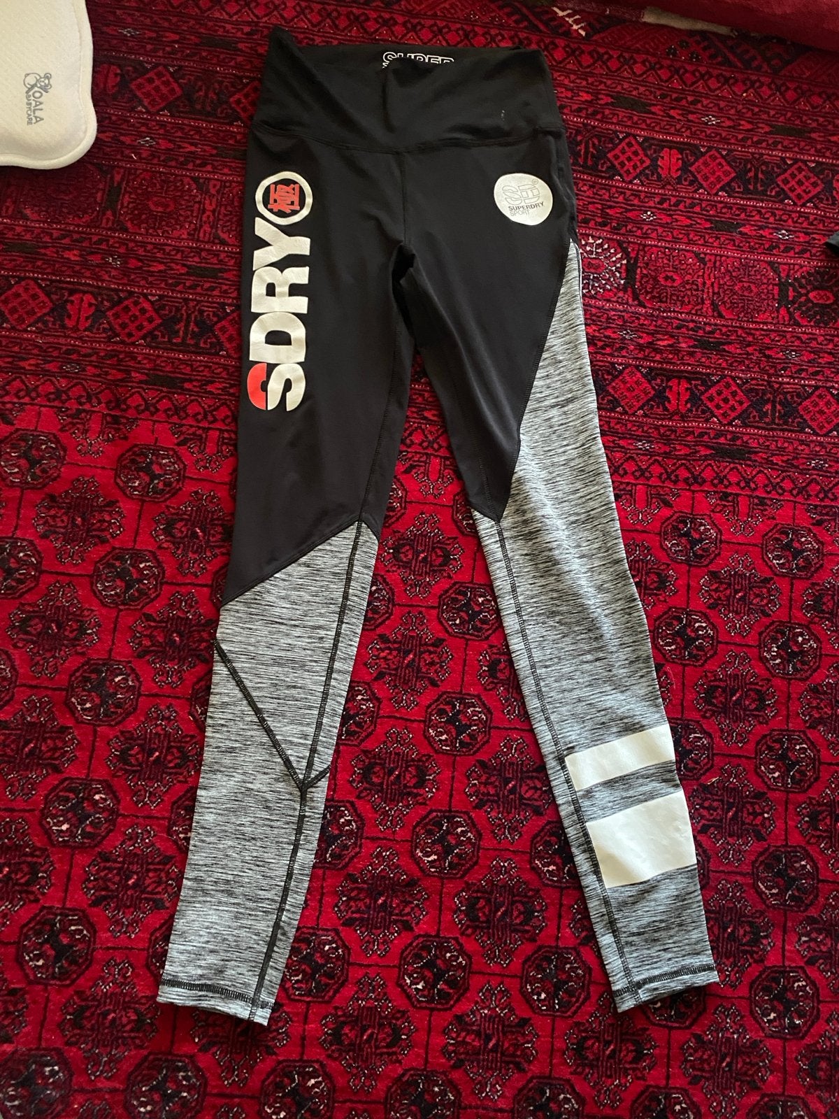 Superdry Sport Legging XS - Zwart/Grijs, Ophalen, Zwart, Maat 34 (XS) of kleiner, Fitness of Aerobics