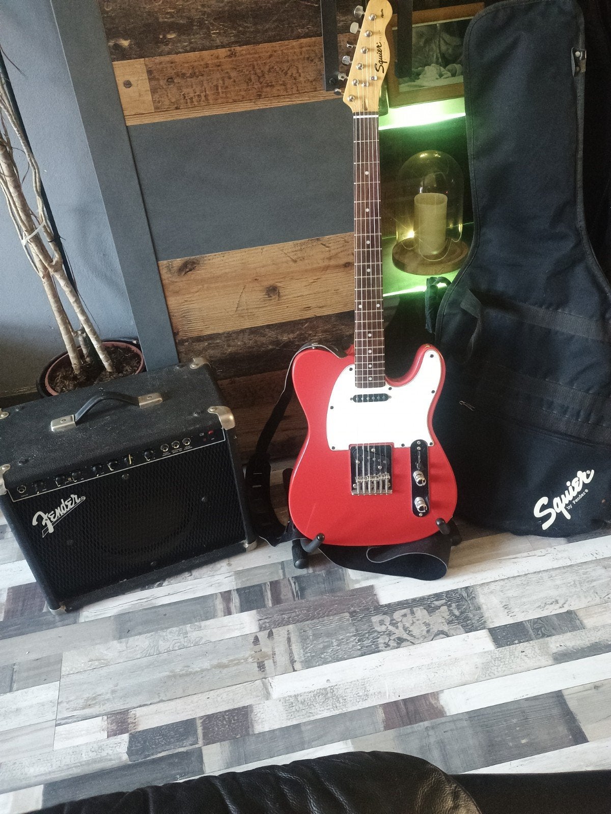 Complete Squier Telecaster set met Fender versterker, Ophalen