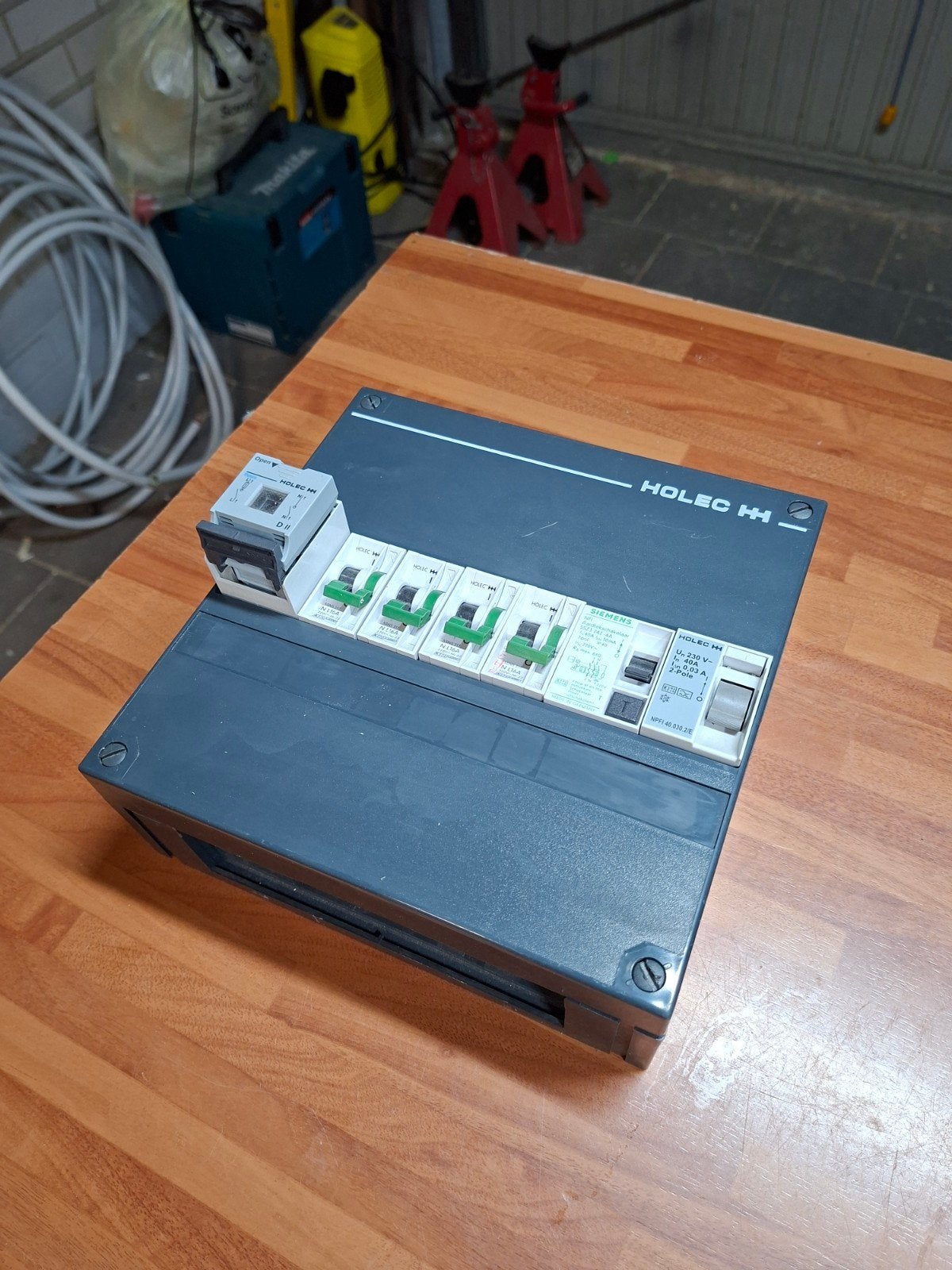 Holec 1 fase meterkast met Holec automaten, Ophalen of Verzenden, Zo goed als nieuw, Overige merken, Groepenkast