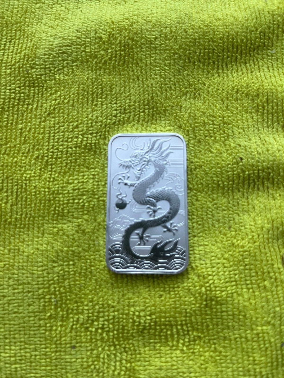 Australia 🇨🇰Dragon 🐉Rectangle 2018., Ophalen of Verzenden, Zilver