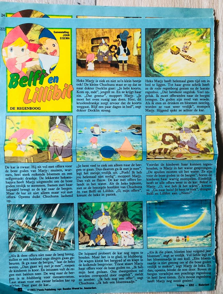 Belfi en Lillibit stripvellen uit Avrobode 1983 ,4 verhalen, Complete serie of reeks, Ophalen of Verzenden, Gelezen