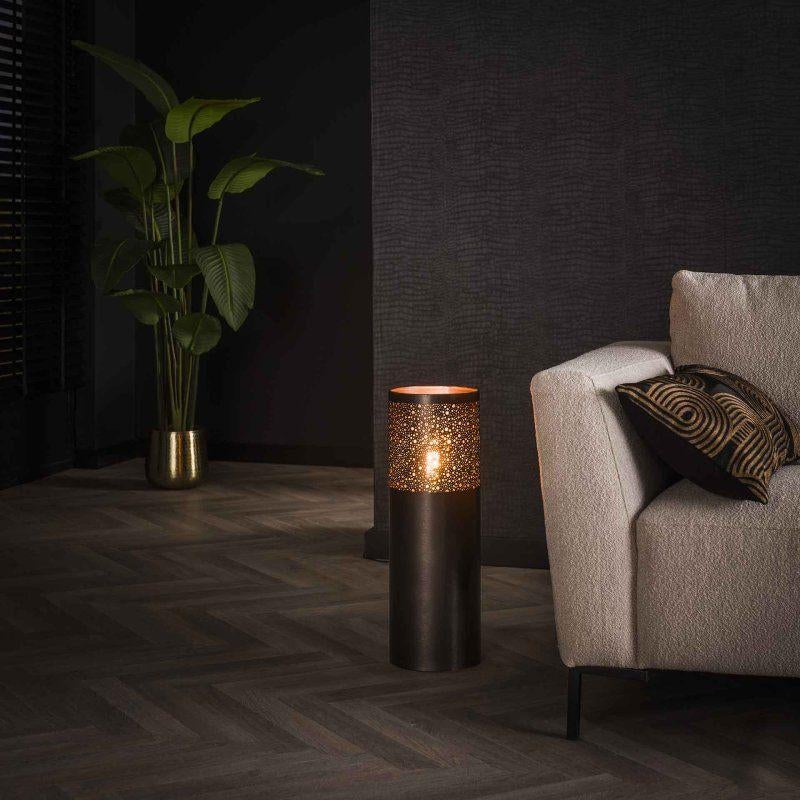 Vloerlamp Ø20 cilinder 60cm / Zwart nikkel, Ophalen, Nieuw, 150 tot 200 cm