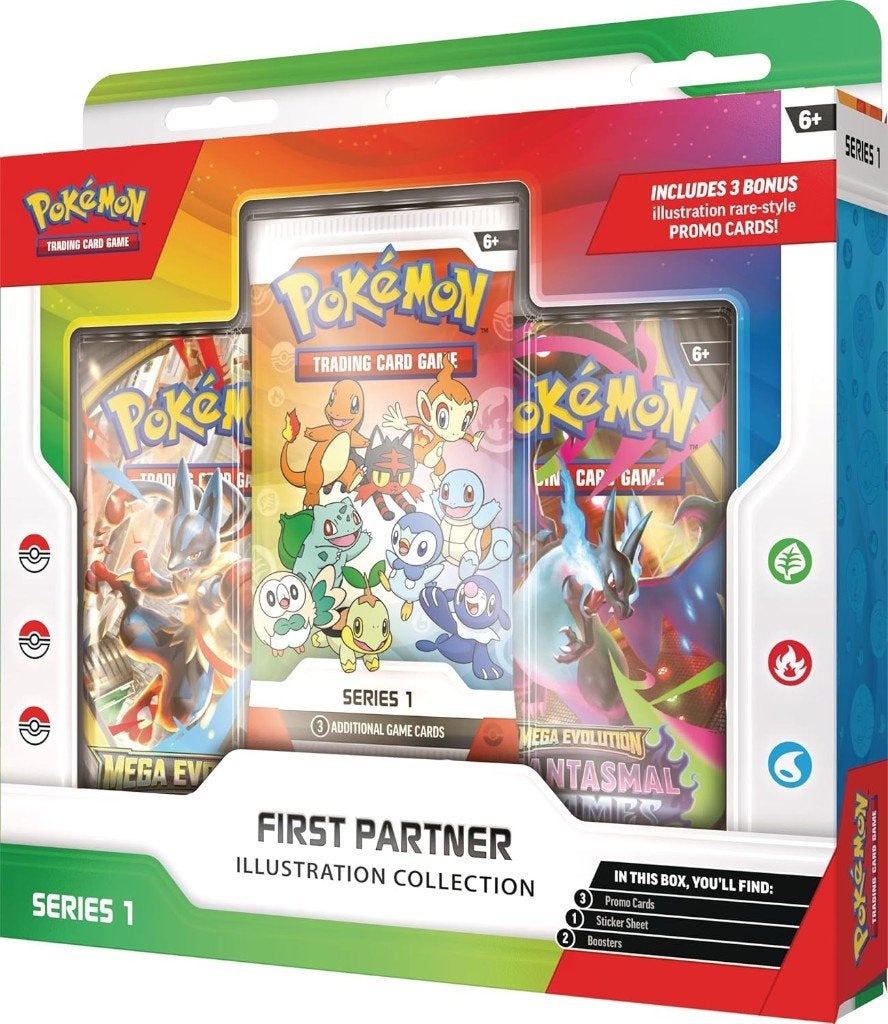 Pokémon First Partner Series 1 Illustration Collection Box, Ophalen of Verzenden, Nieuw, Boosterbox, Foil