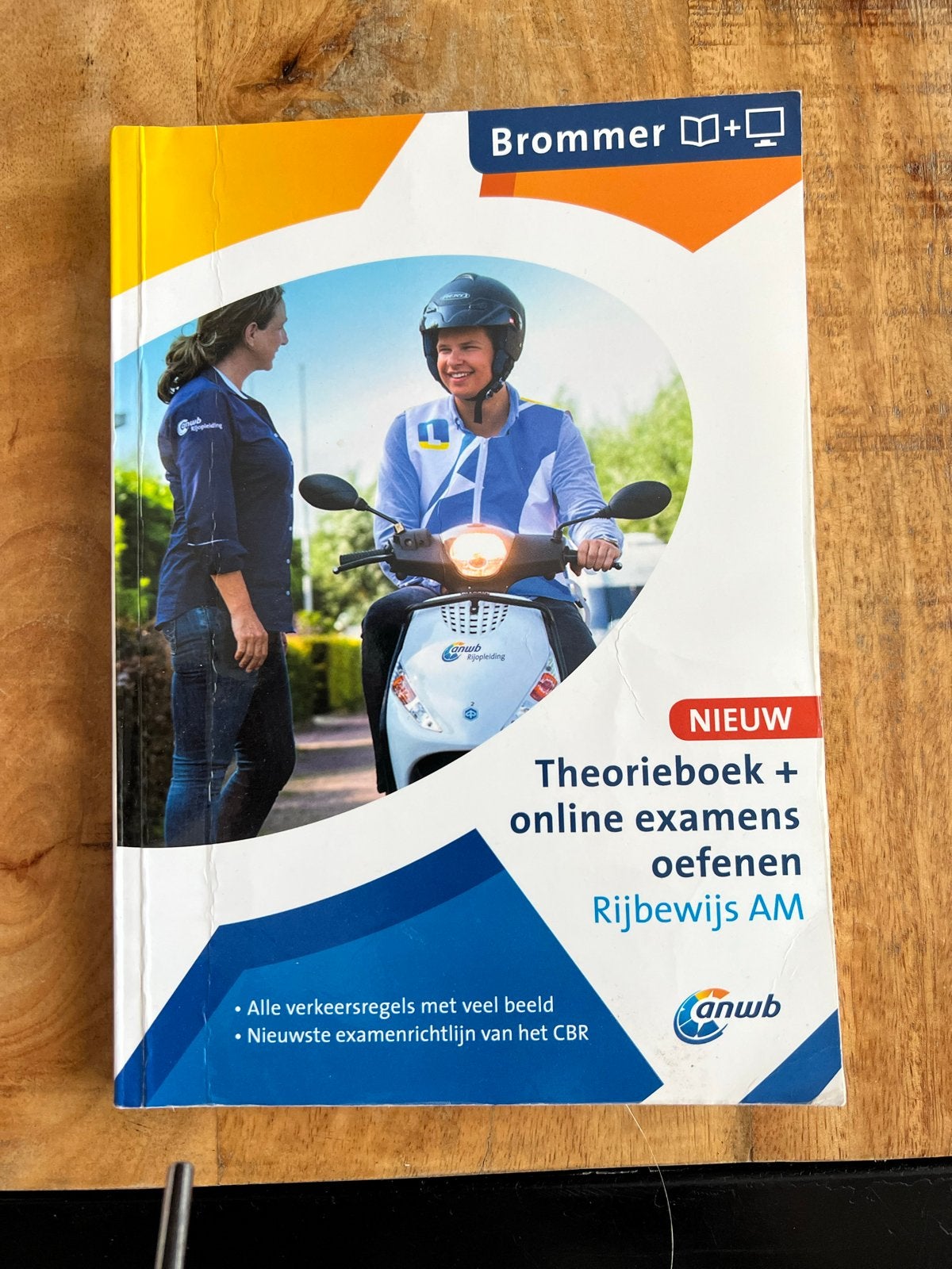 ANWB Brommer Theorieboek  Rijbewijs AM, Ophalen, Zo goed als nieuw, Overige niveaus