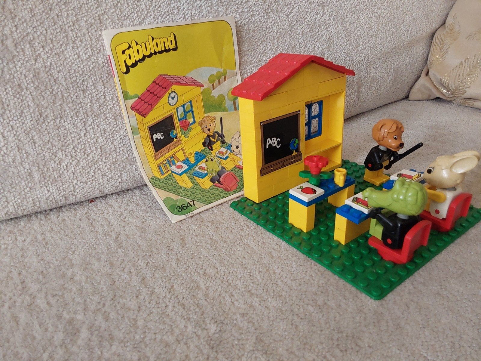Lego Fabuland 3647 Schoolhuisje met instructieboekje, Ophalen of Verzenden, Gebruikt