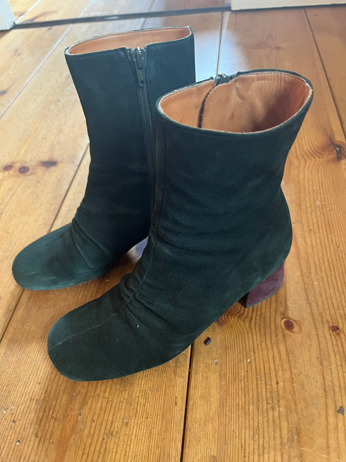 Chie Mihara enkellaarsjes, Kleding | Dames, Verzenden, Gedragen, Groen, Lage of Enkellaarzen