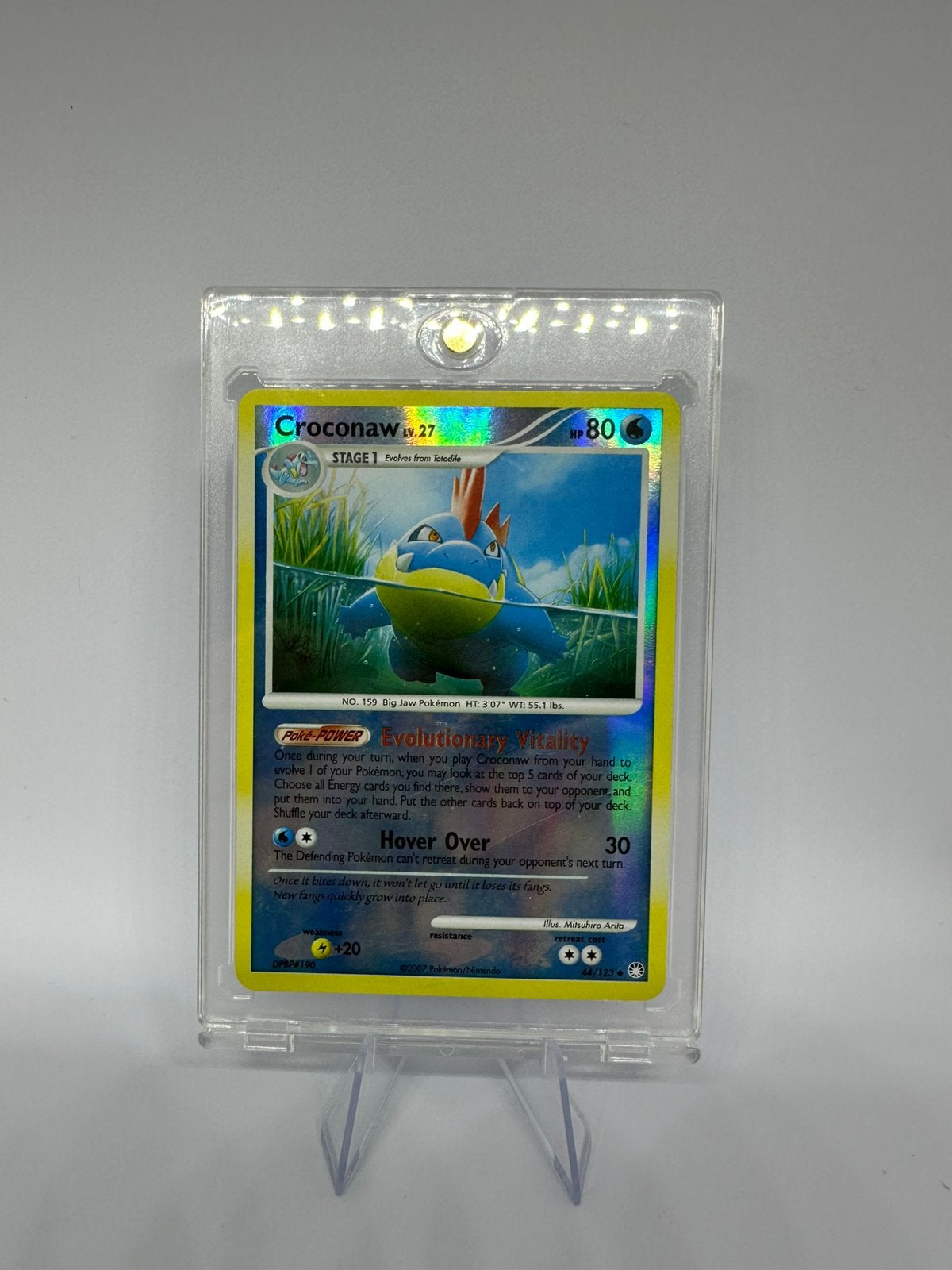 Croconaw 44/123 Reverse Holo Mysterious Treasures, Ophalen of Verzenden, Zo goed als nieuw