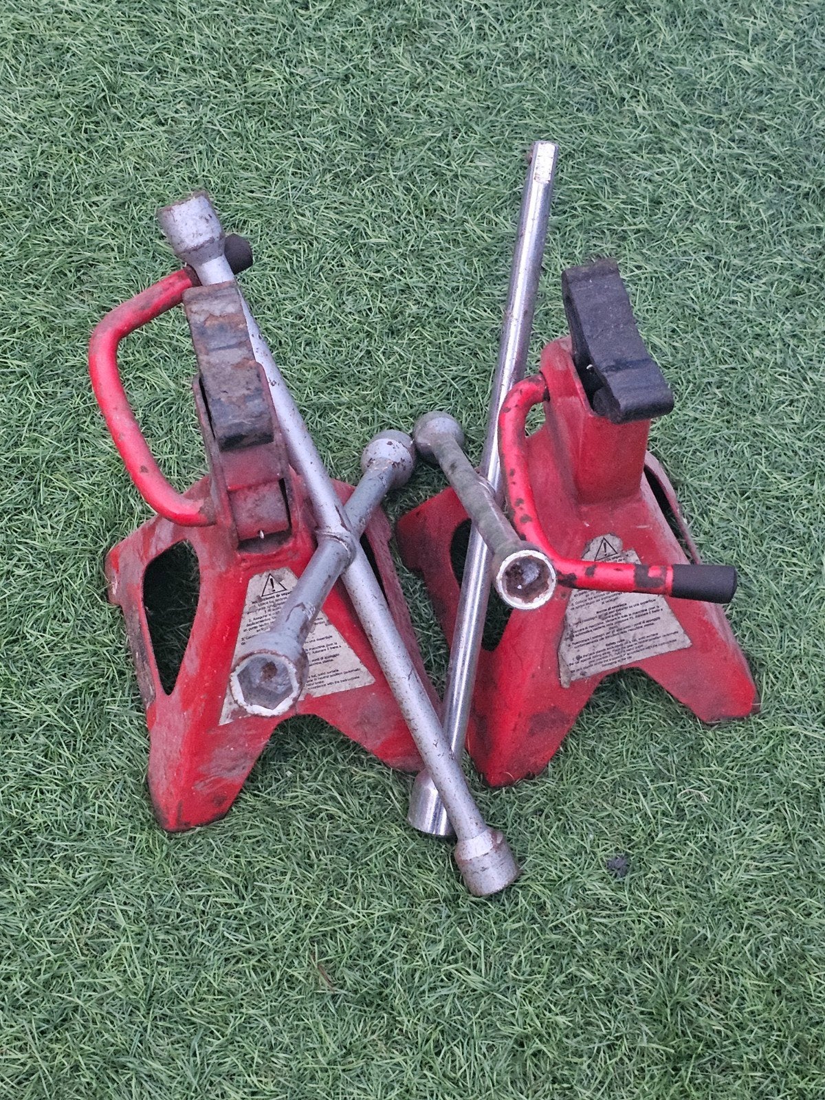 Kinzo Krik en Assteunen Set - 2000kg, Auto diversen, Krikken, Ophalen, Garagekrik