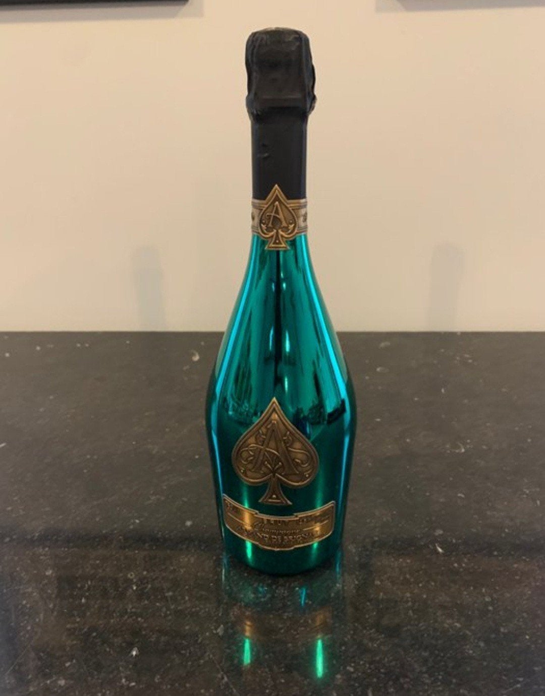Armand de Brignac Ace of Spades Groene Champagnefles, Ophalen of Verzenden, Zo goed als nieuw, Groen, Glas