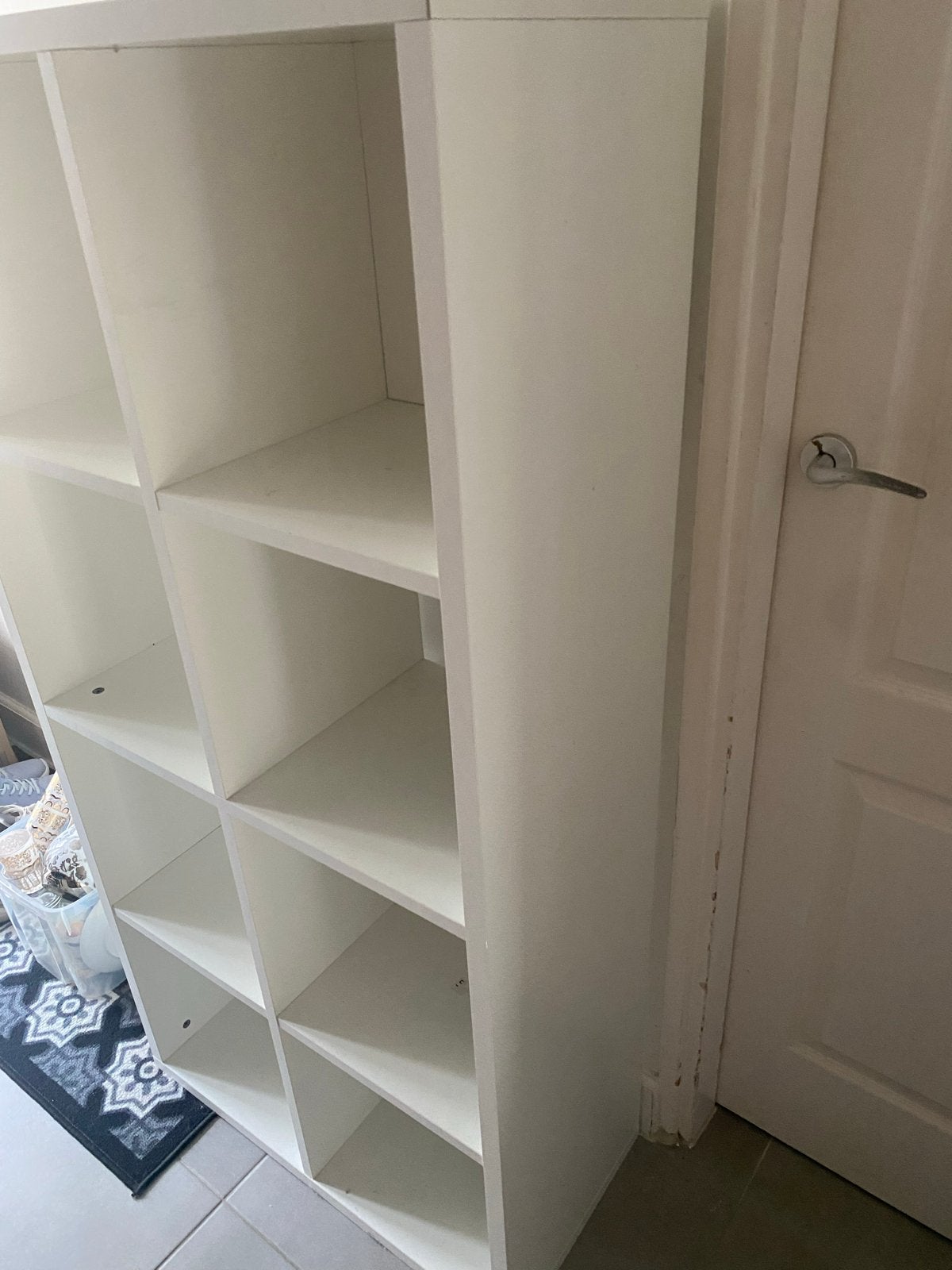 Witte Kallax kast met 8 vakken - IKEA, Ophalen, Met plank(en), Gebruikt, 100 tot 150 cm