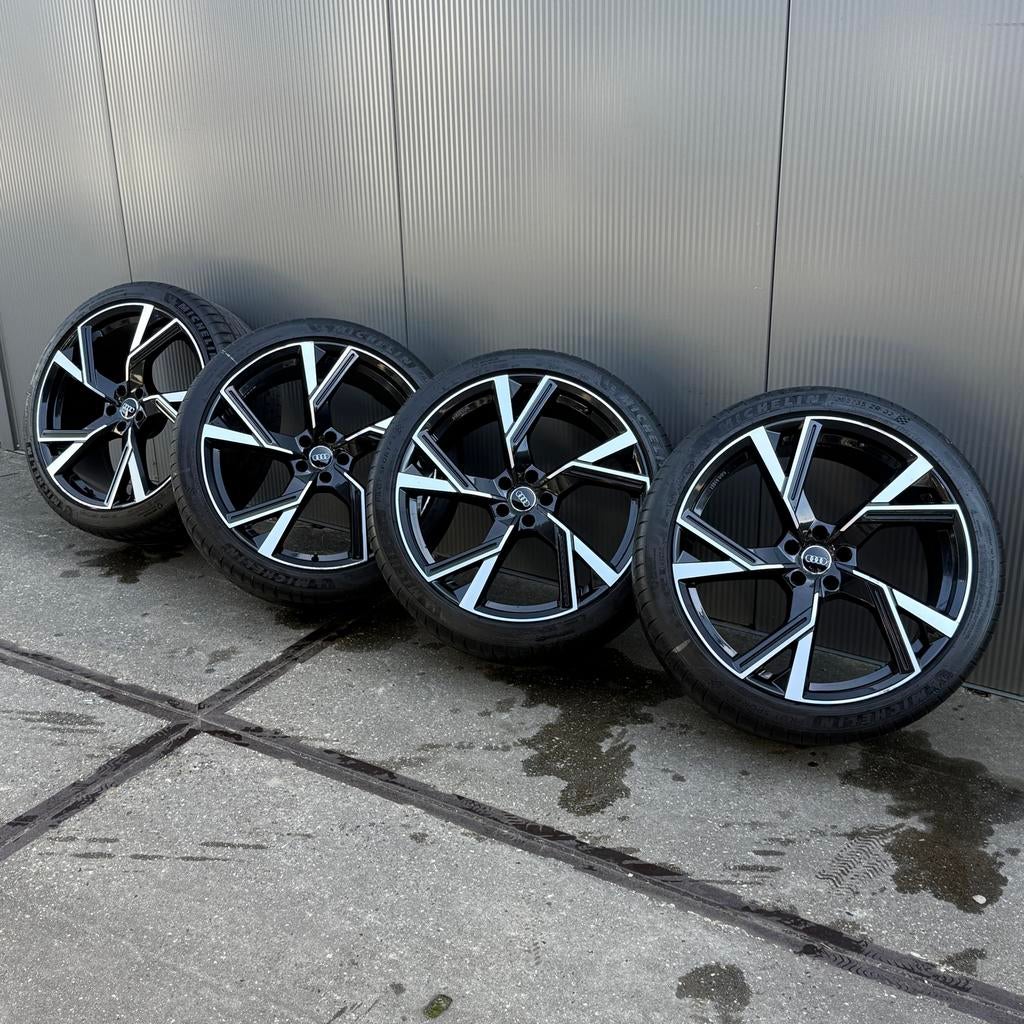 Audi velgen met Michelin banden - 285/35R22, Ophalen, Gebruikt, 285 mm, Banden en Velgen