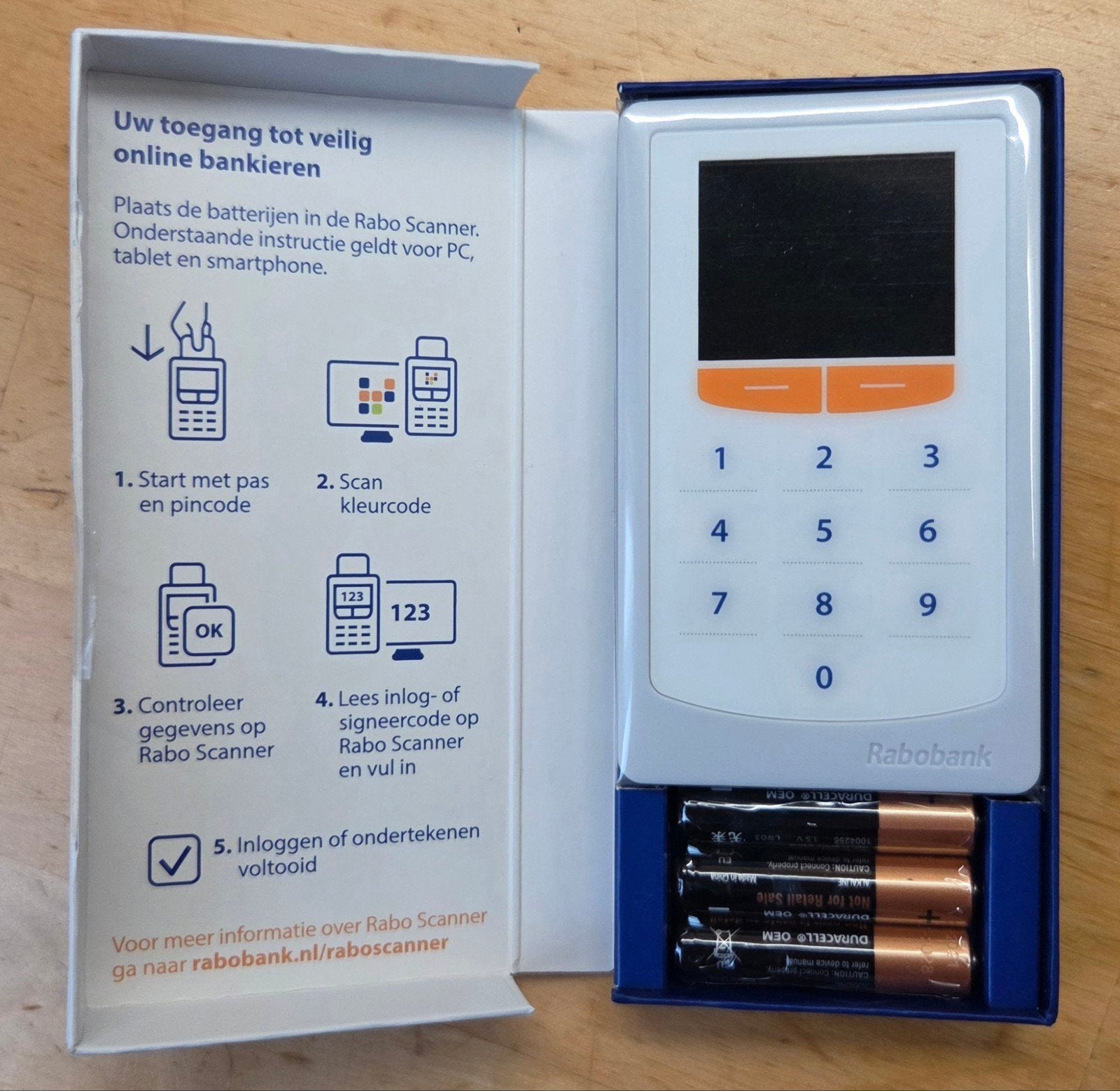 rabo scanner, Ophalen of Verzenden, Nieuw, Mobiele scanner