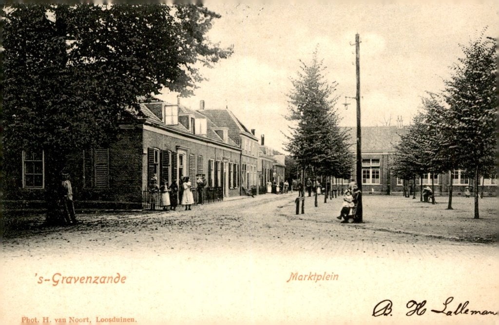 's-Gravenzande Marktplein # 556, Verzenden, Voor 1920, Gelopen, Zuid-Holland