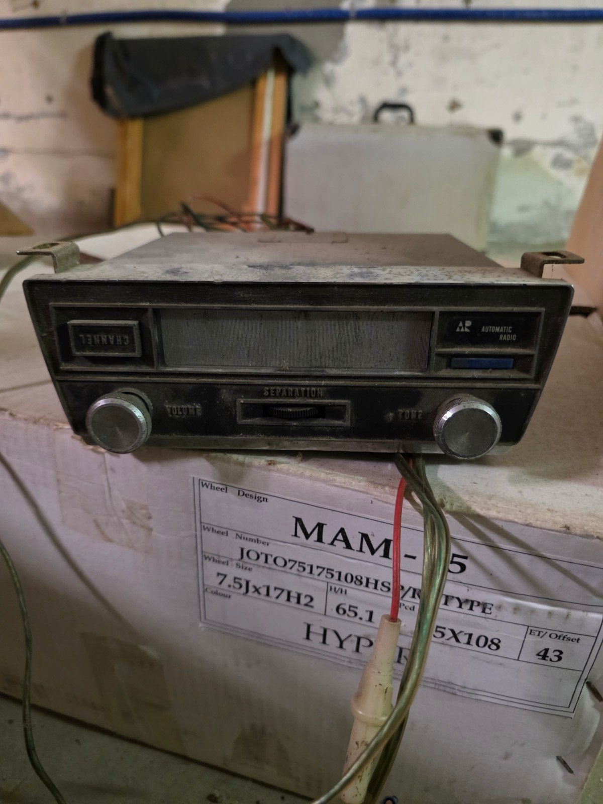 Vintage 8-track speler / autoradio, Ophalen of Verzenden, Gebruikt