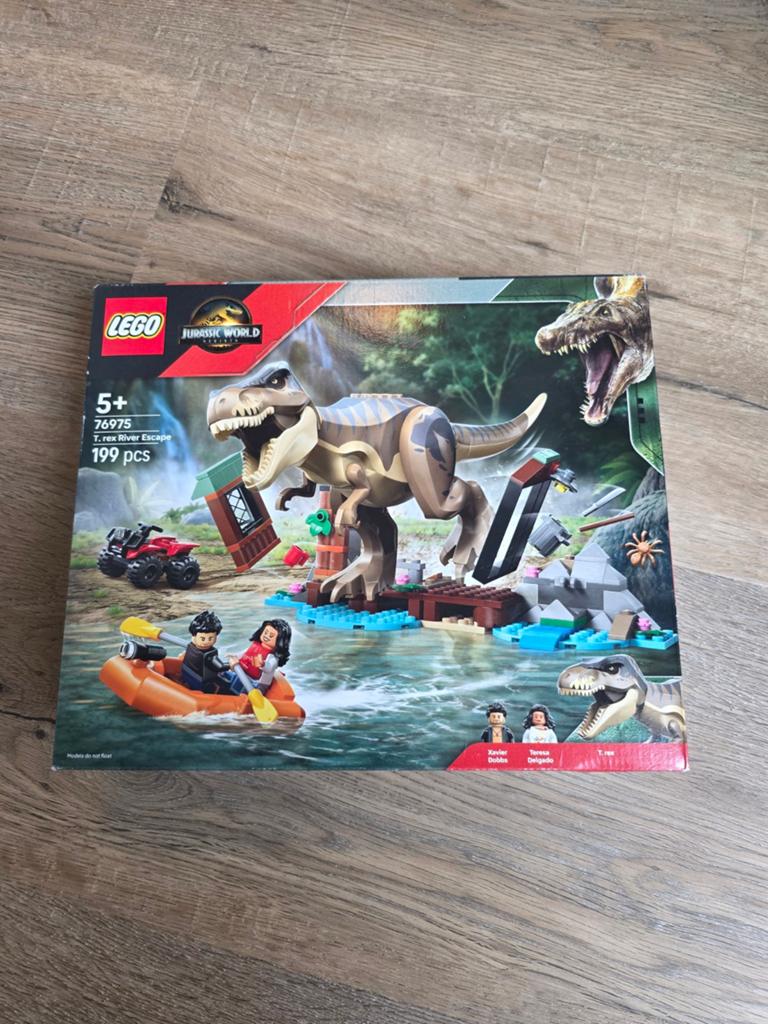 Lego 76975 T-Rex River Escape NIEUW!, Jurassic World, Lego, Nieuw, Ophalen of Verzenden