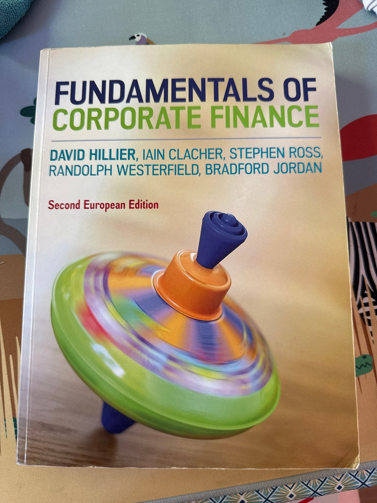 Fundamentals of Corporate Finance - Tweede Europese Editie, Ophalen of Verzenden, Gamma, Zo goed als nieuw, HBO