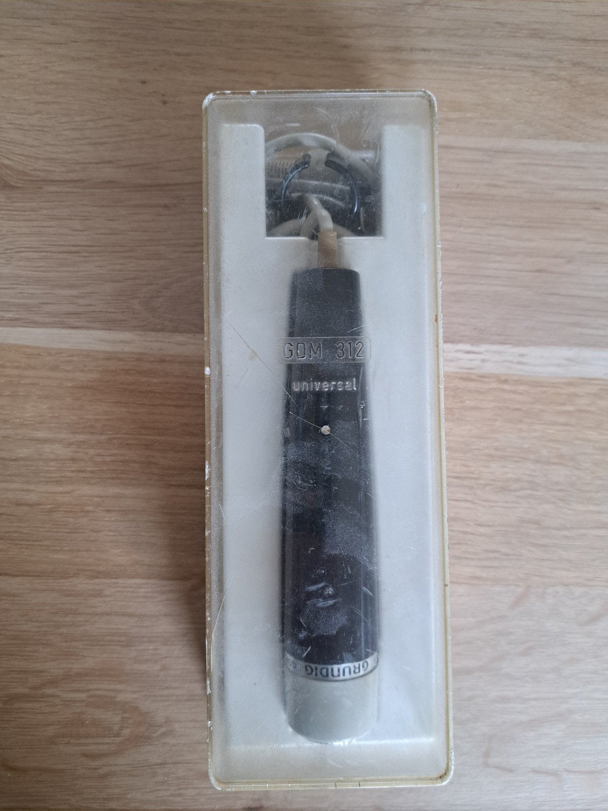 Vintage Grundig GDM 312 Universal Microfoon met standaard, Ophalen of Verzenden, Gebruikt, Overige typen