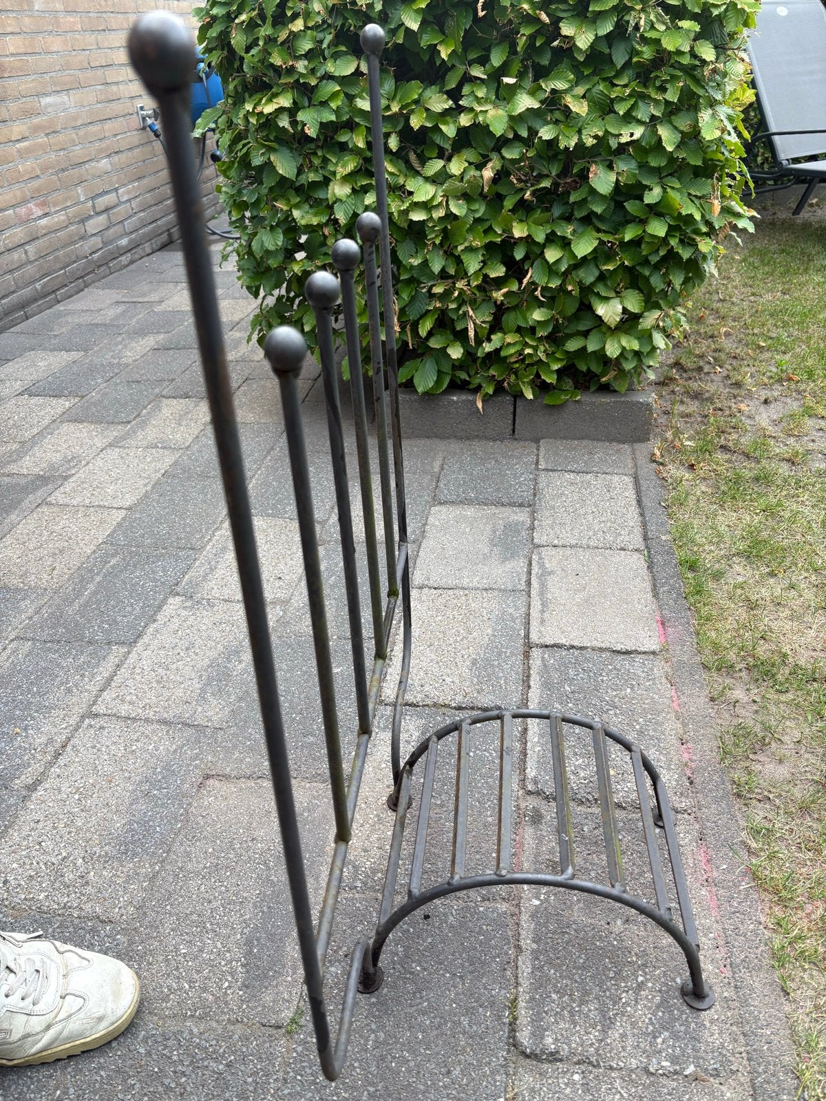 Metalen laarzenrek - vintage stijl, Ophalen, Gebruikt