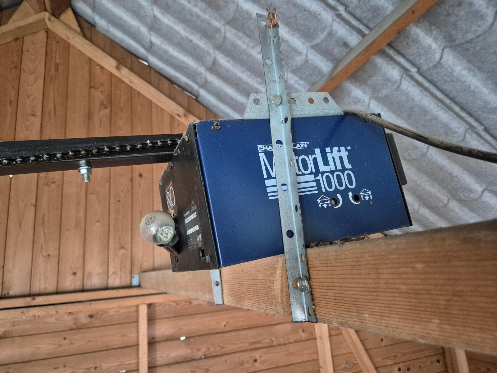 Garage deur motor (exclusief deur), Ophalen, Gebruikt, Garagedeur, Metaal