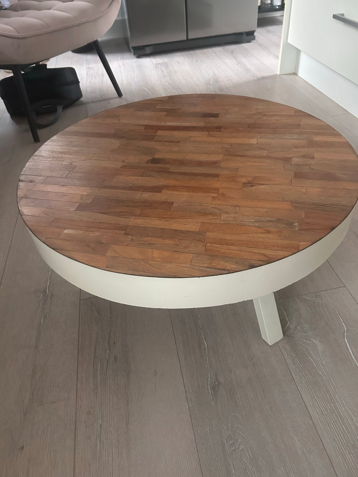 Leuke ronde salontafel van Loods 5, 75 cm doorsnee, Ophalen, Gebruikt, Rond, 50 tot 100 cm