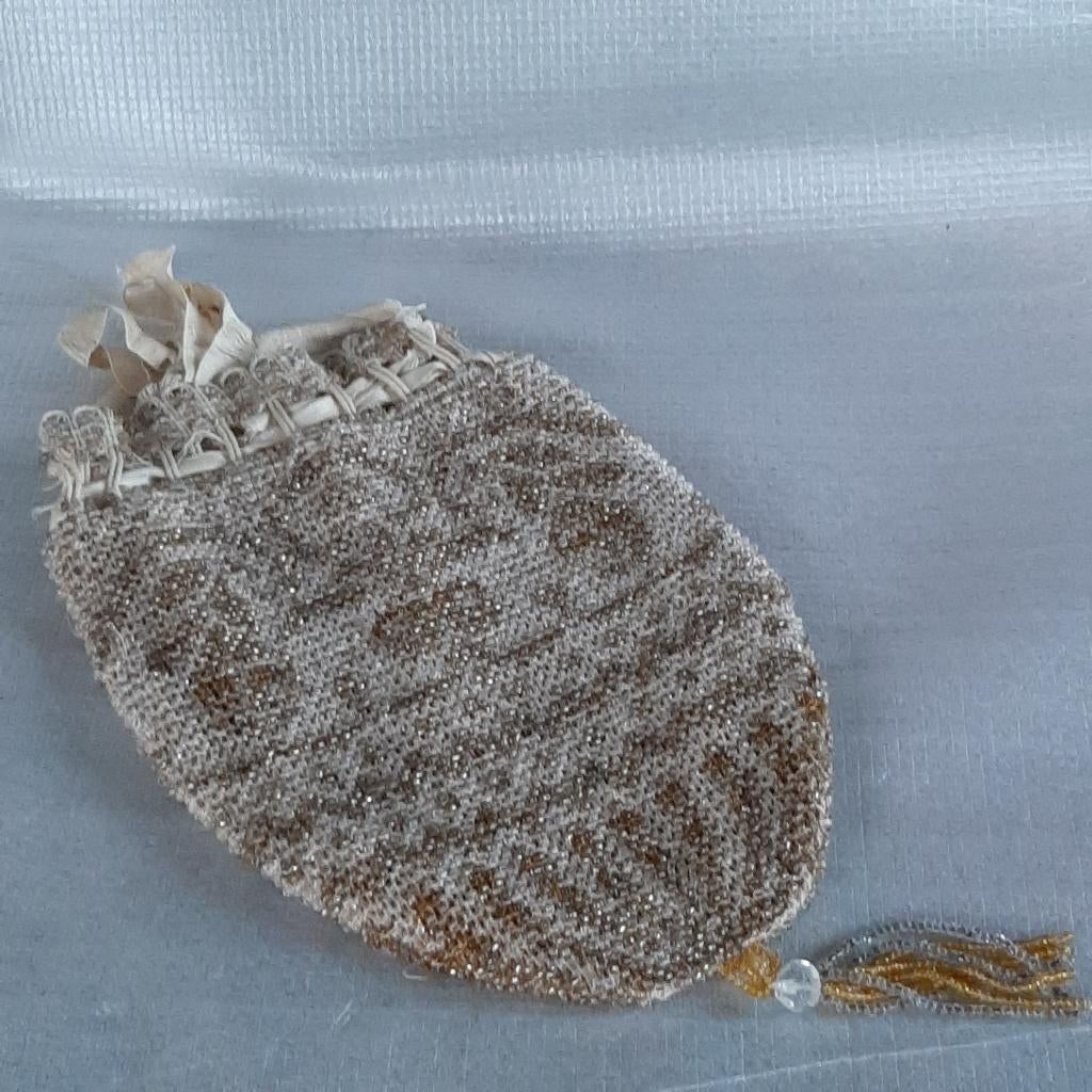 Antiek tasje, buideltasje, buideltje kraaltjes, Ophalen of Verzenden